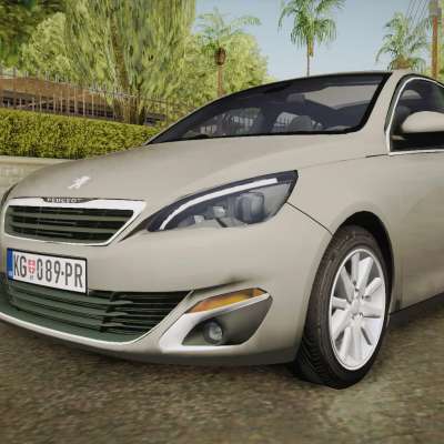 Peugeot 308 2017 for GTA San Andreas - front view