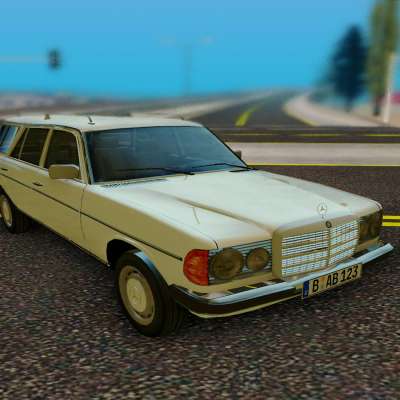 Mercedes-Benz W123 Wagon for GTA San Andreas - front view